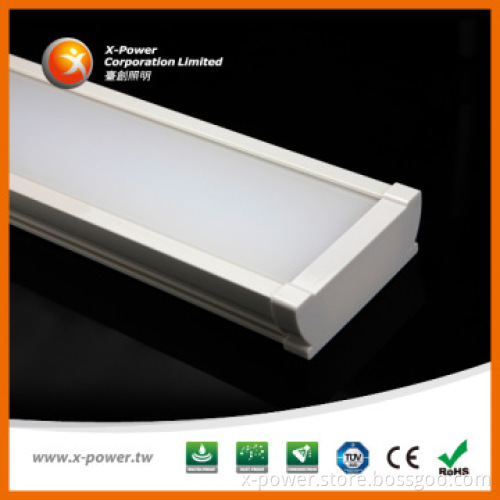4ft IP65 waterproof LED batten fitting with White PVC body